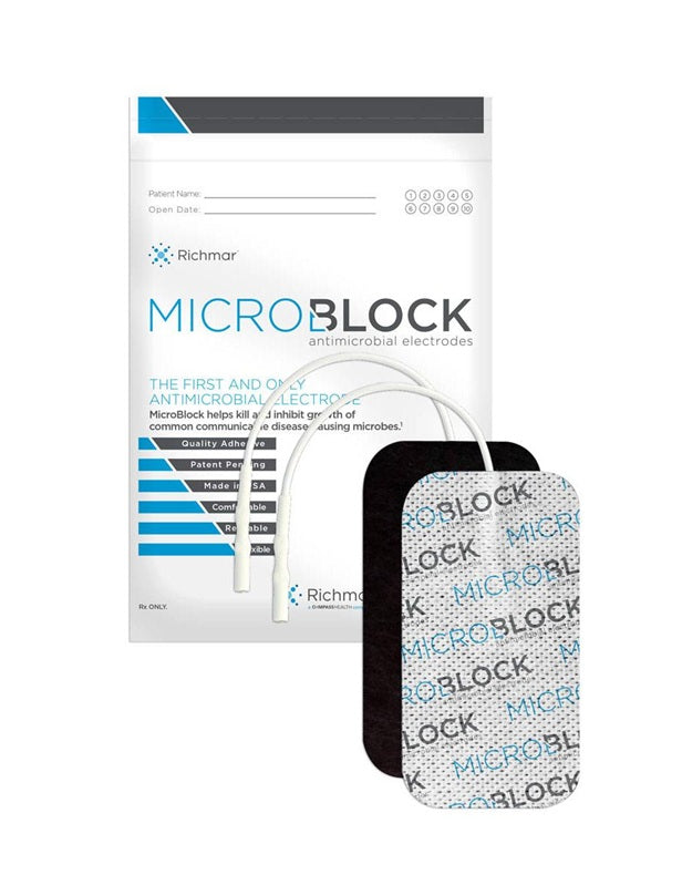 Richmar MicroBlock™ Antimicrobial White Cloth Electrodes