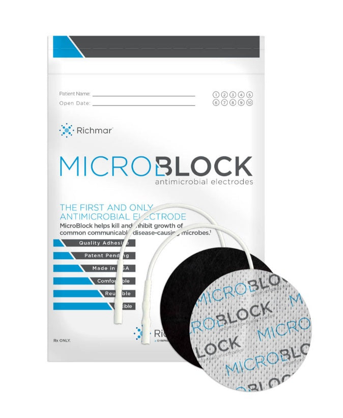 Richmar MicroBlock™ Antimicrobial White Cloth Electrodes